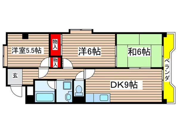 ノ－ブルさつきの物件間取画像